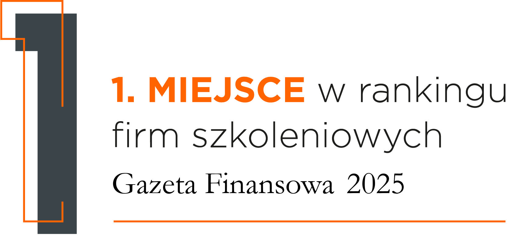 1. miejsce w rankingu firm szkoleniowych Gazety Finansowej - logotyp