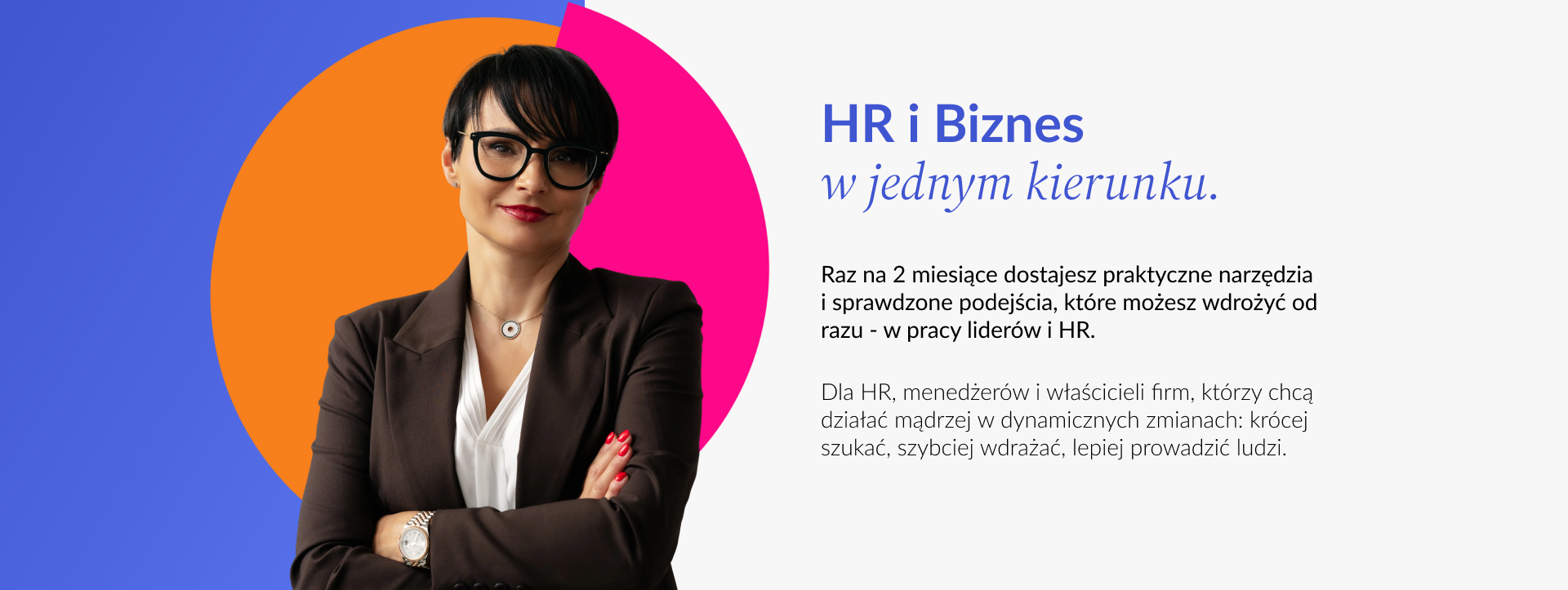 Grafika główna: HR i Biznes w jednym kierunku.