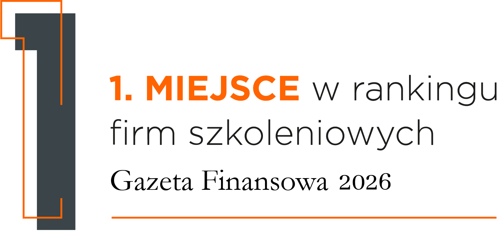 1. miejsce w rankingu firm szkoleniowych Gazety Finansowej - logotyp